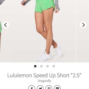 Lululemon speed shorts